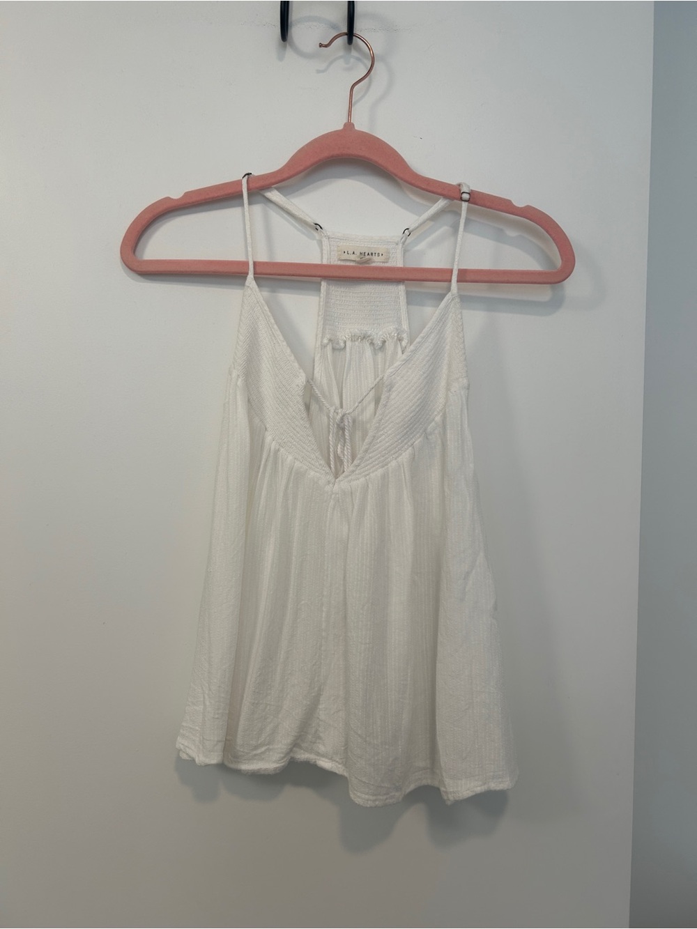 LA Hearts White Tank Top